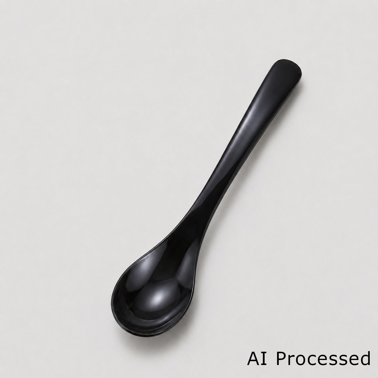 おじやスプーン（大） 黒塗