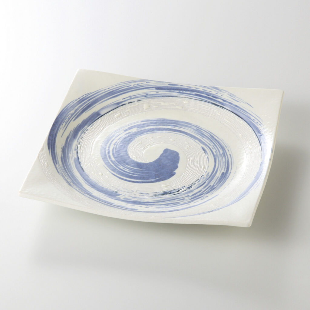 粉引青流 正角5．5皿