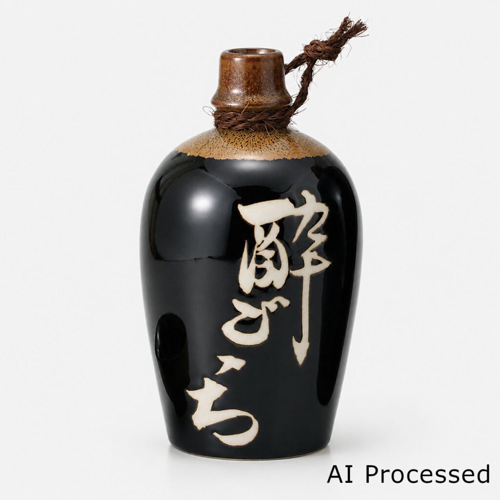天目酔源造 二合徳利