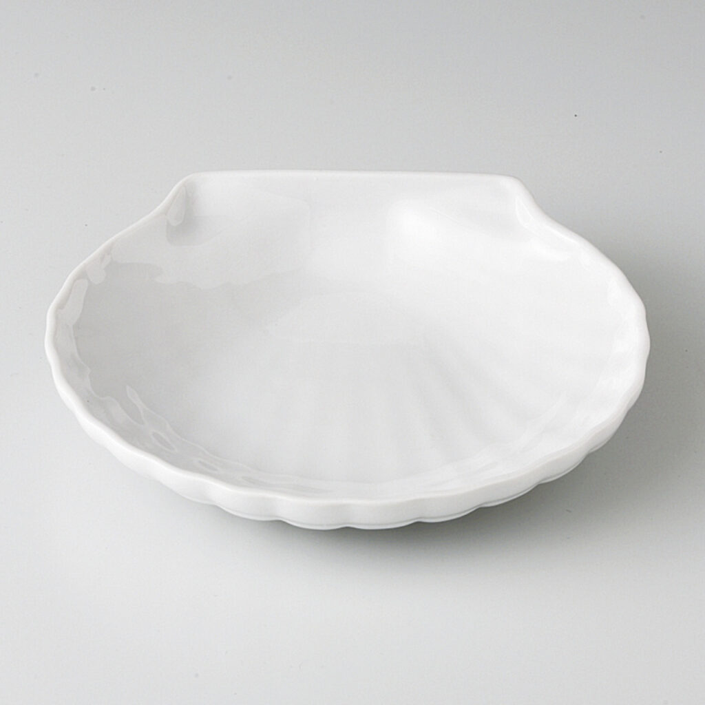 白 小貝皿