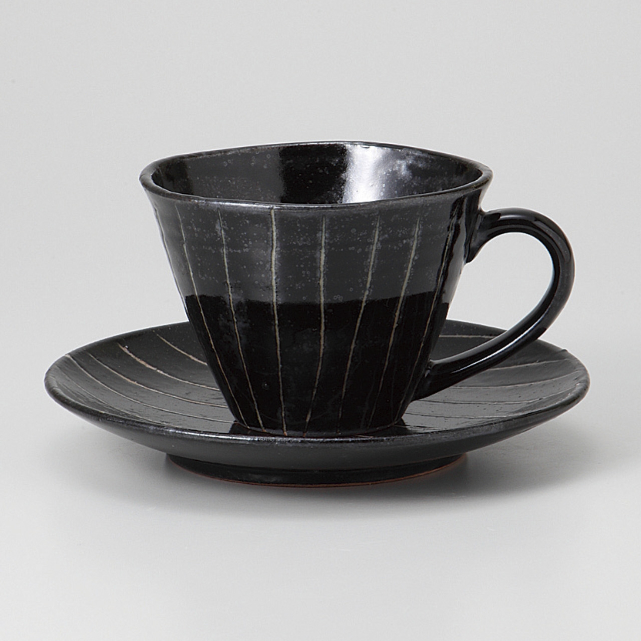 黒ストライプ コーヒーS