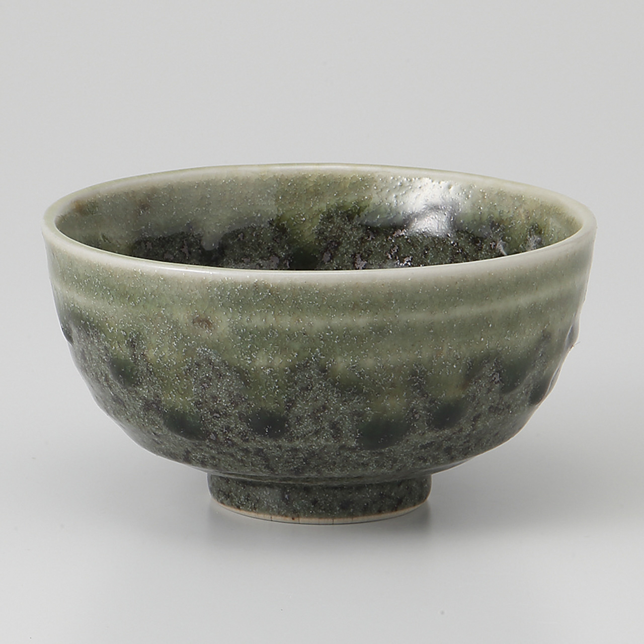 織部釉流し 茶碗