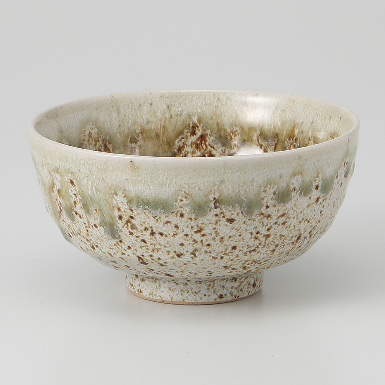 ガラス釉流し 茶碗