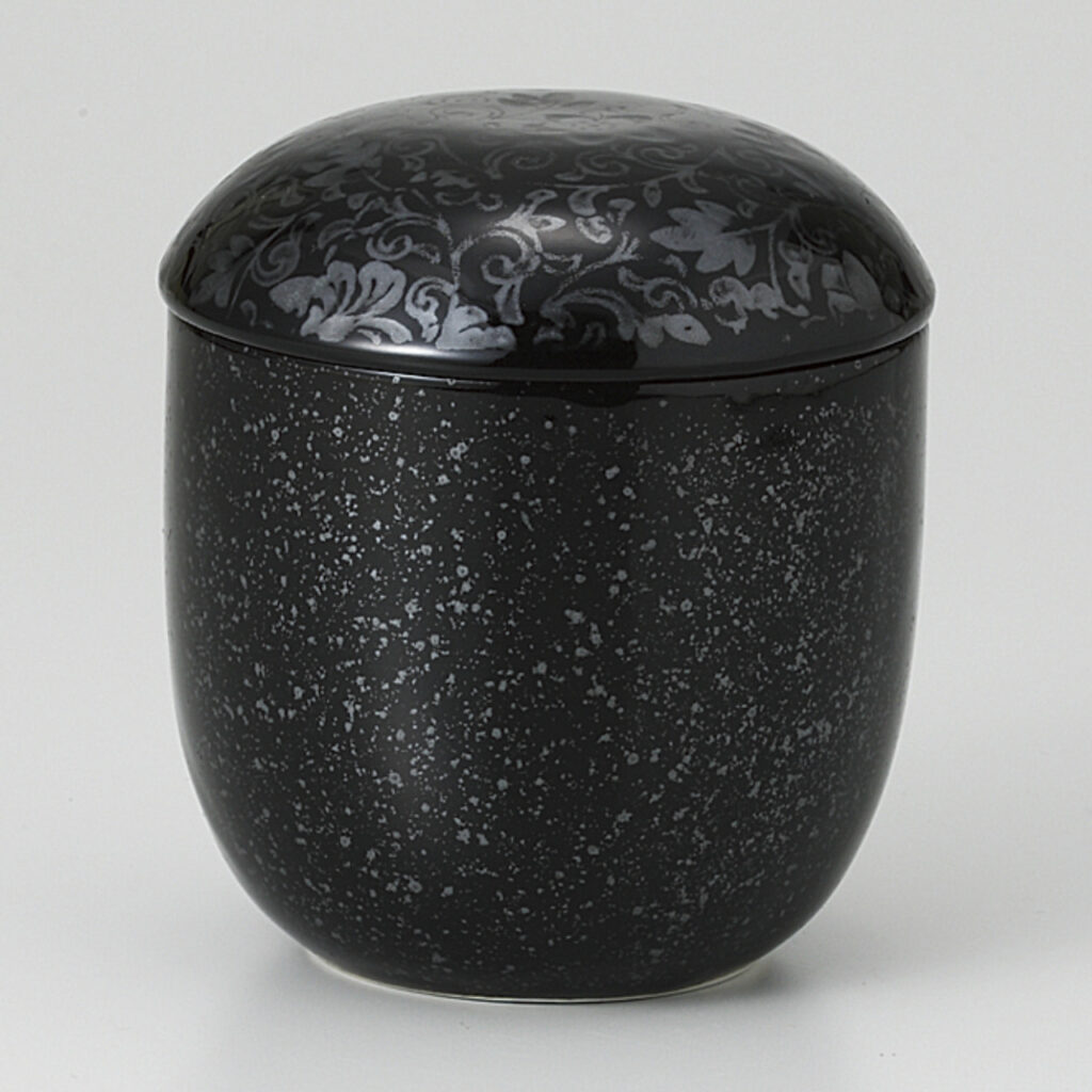 黒唐草 小むし碗