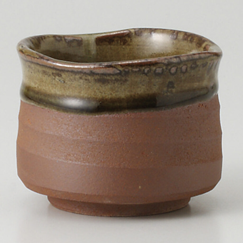 口織部錆 こぶ茶