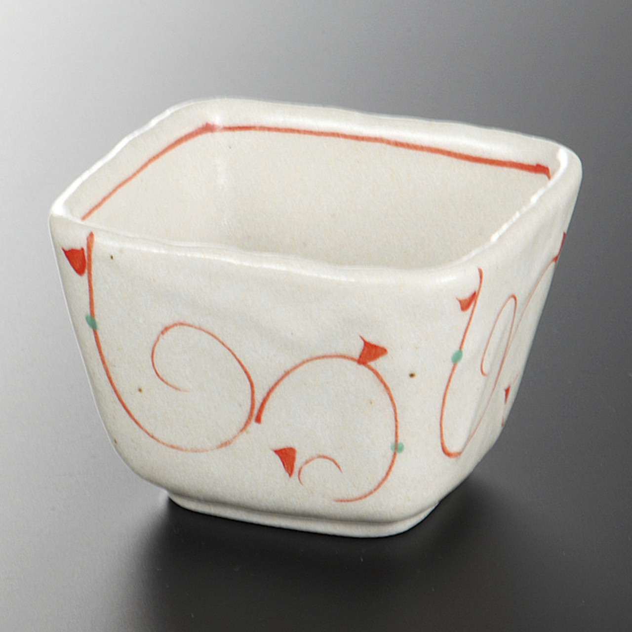 志野赤絵 3．3小鉢