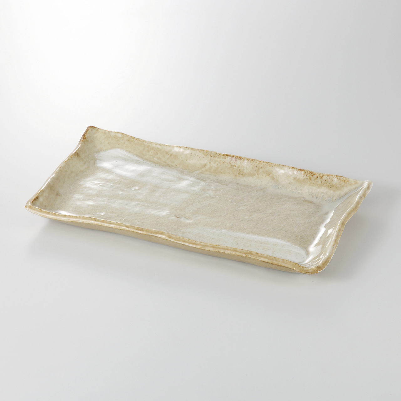 黄灰釉 ホッケ皿