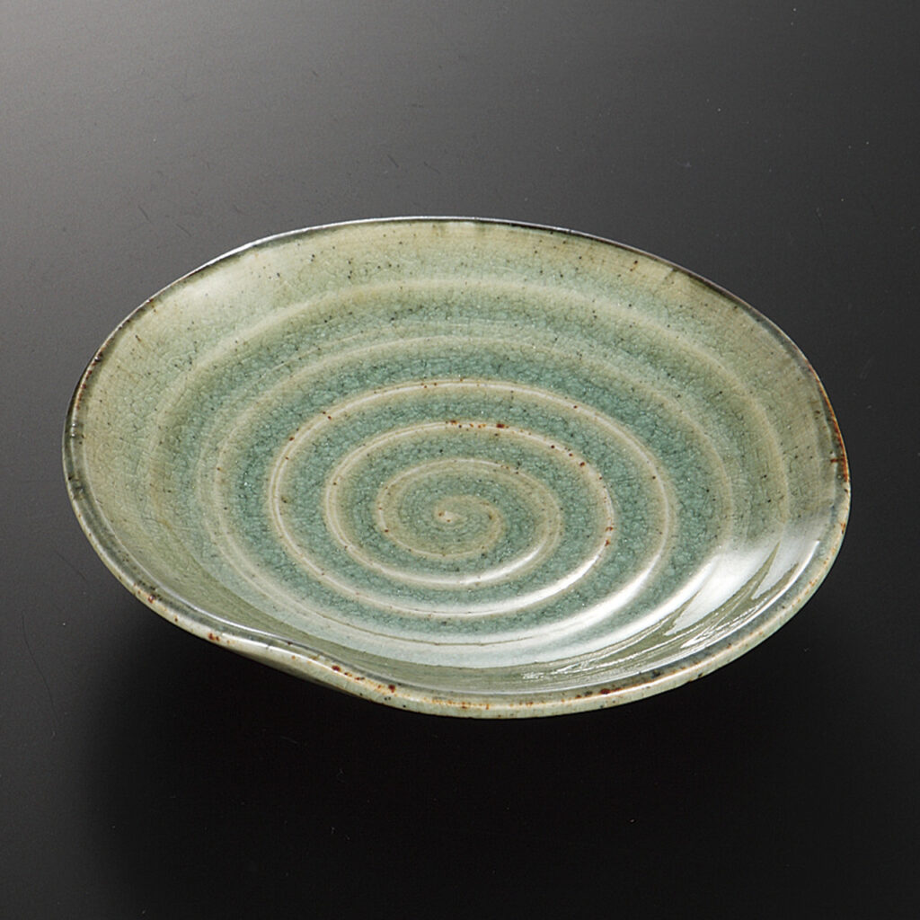 灰釉 5．0丸皿