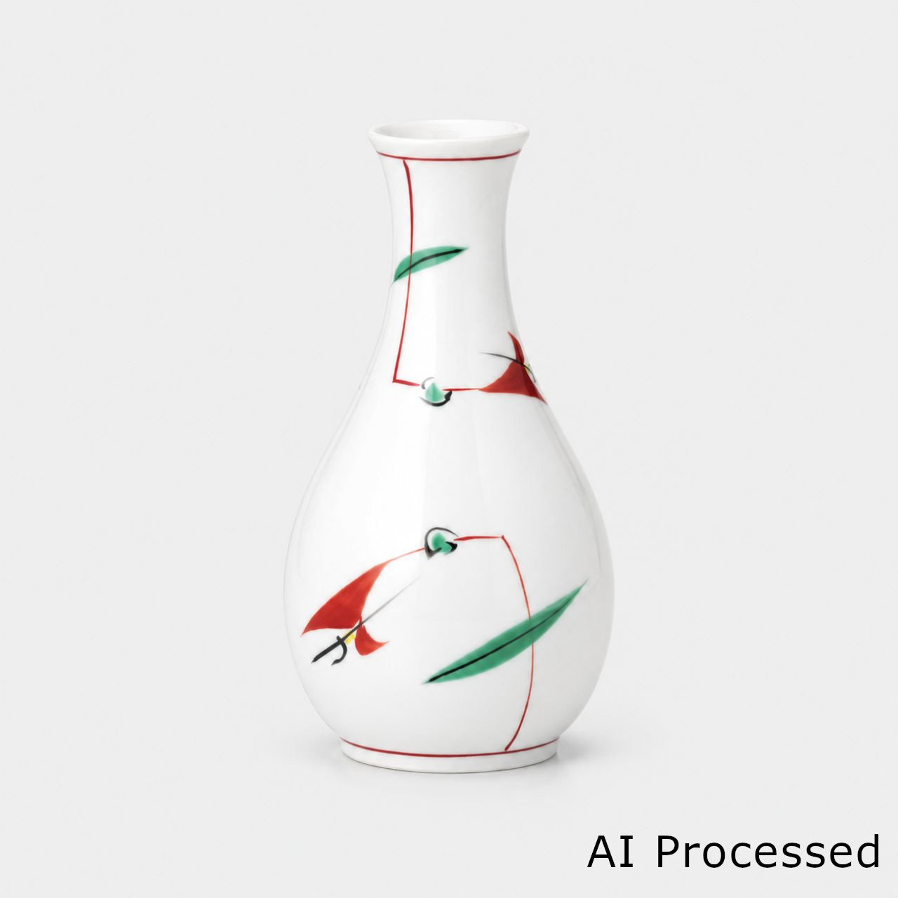 赤絵つゆ草 一合徳利