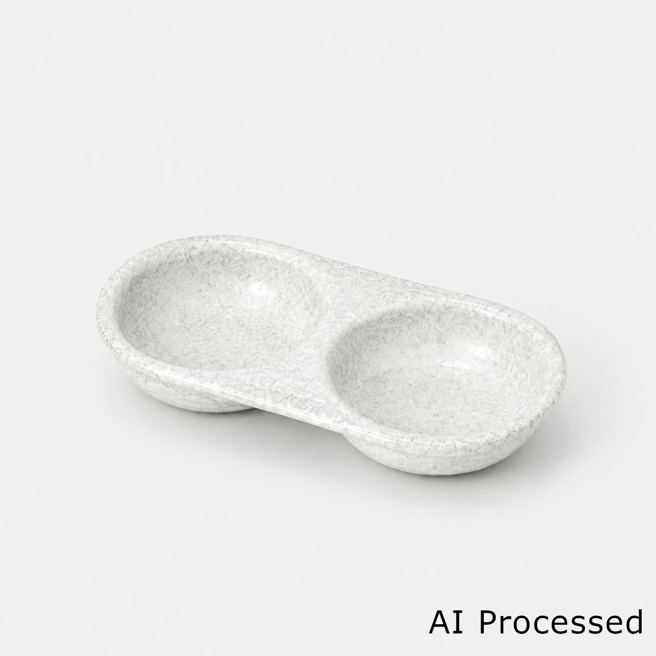 白吹き 二品皿