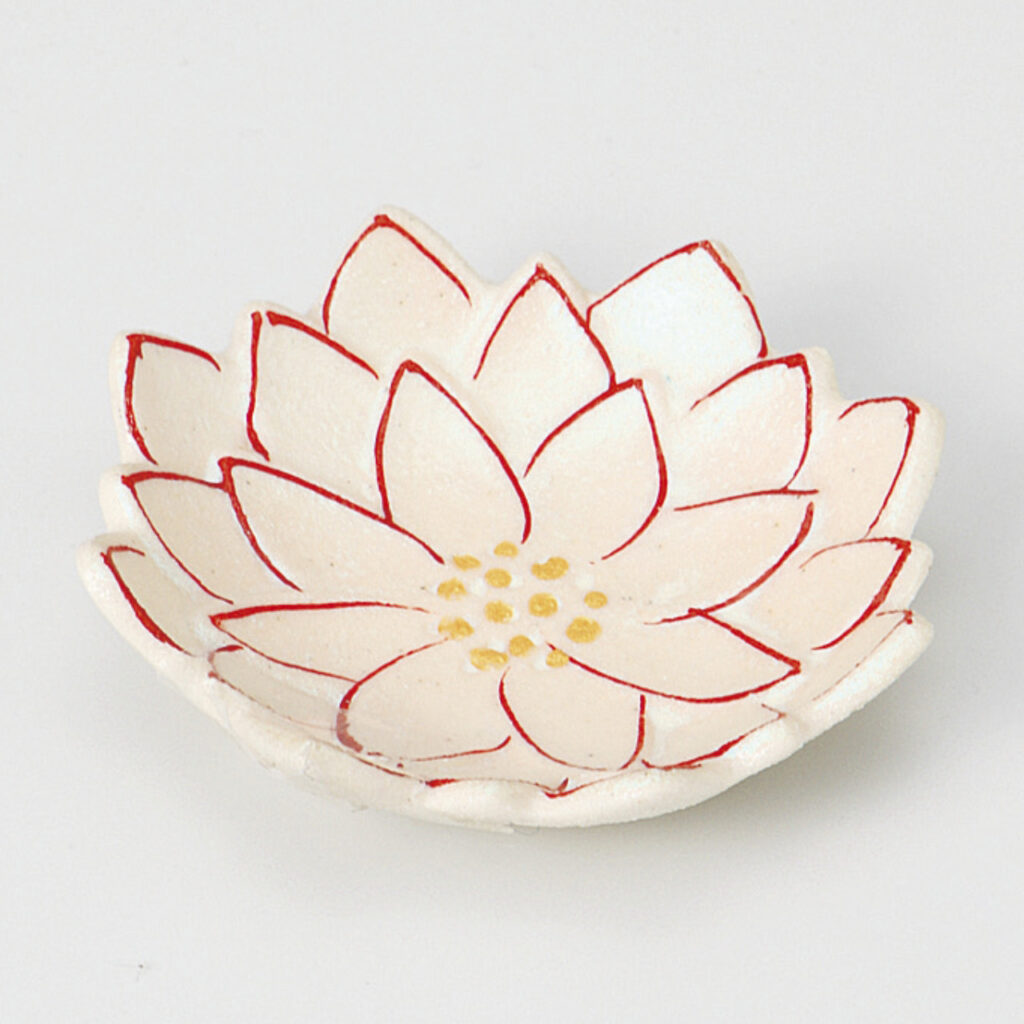 彩光赤絵ダリア 珍味小皿