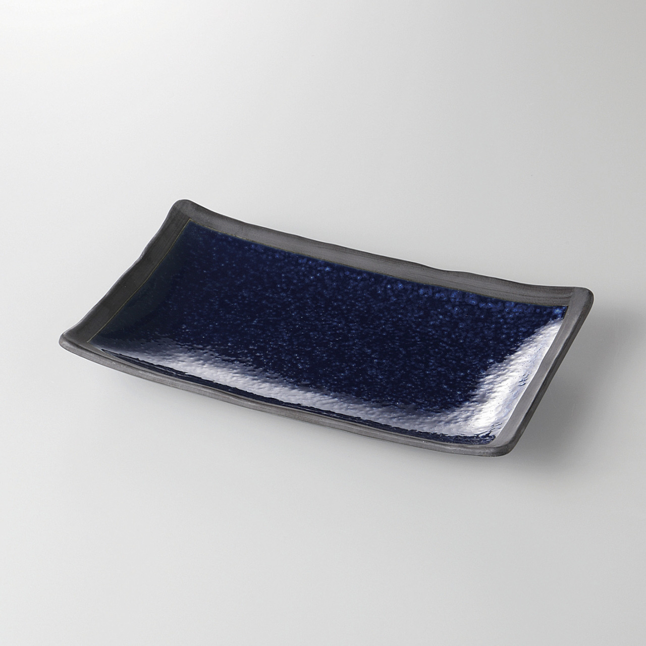 紺結晶 7．0長角皿