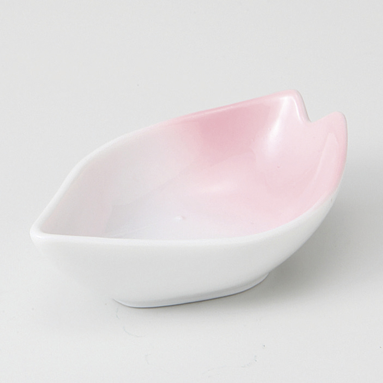 ピンク吹き 桜型小鉢