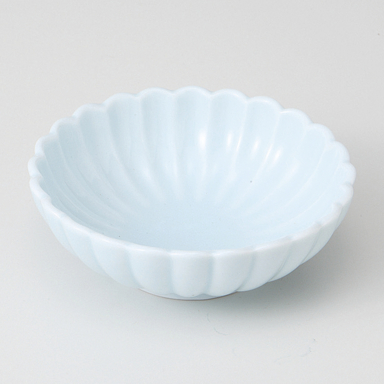 青白磁 菊型鉢