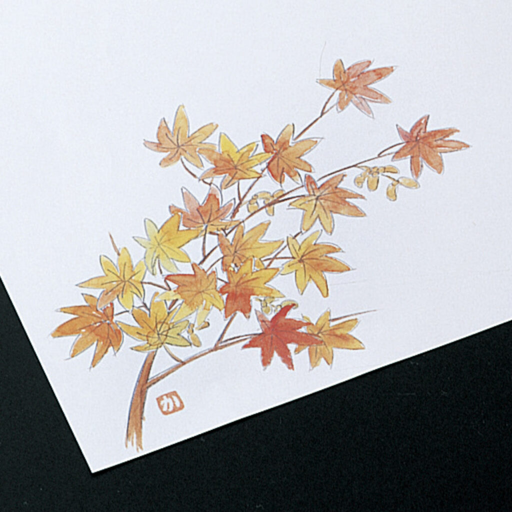和紙敷紙（小）100枚入 ⑦紅葉（10～12月）