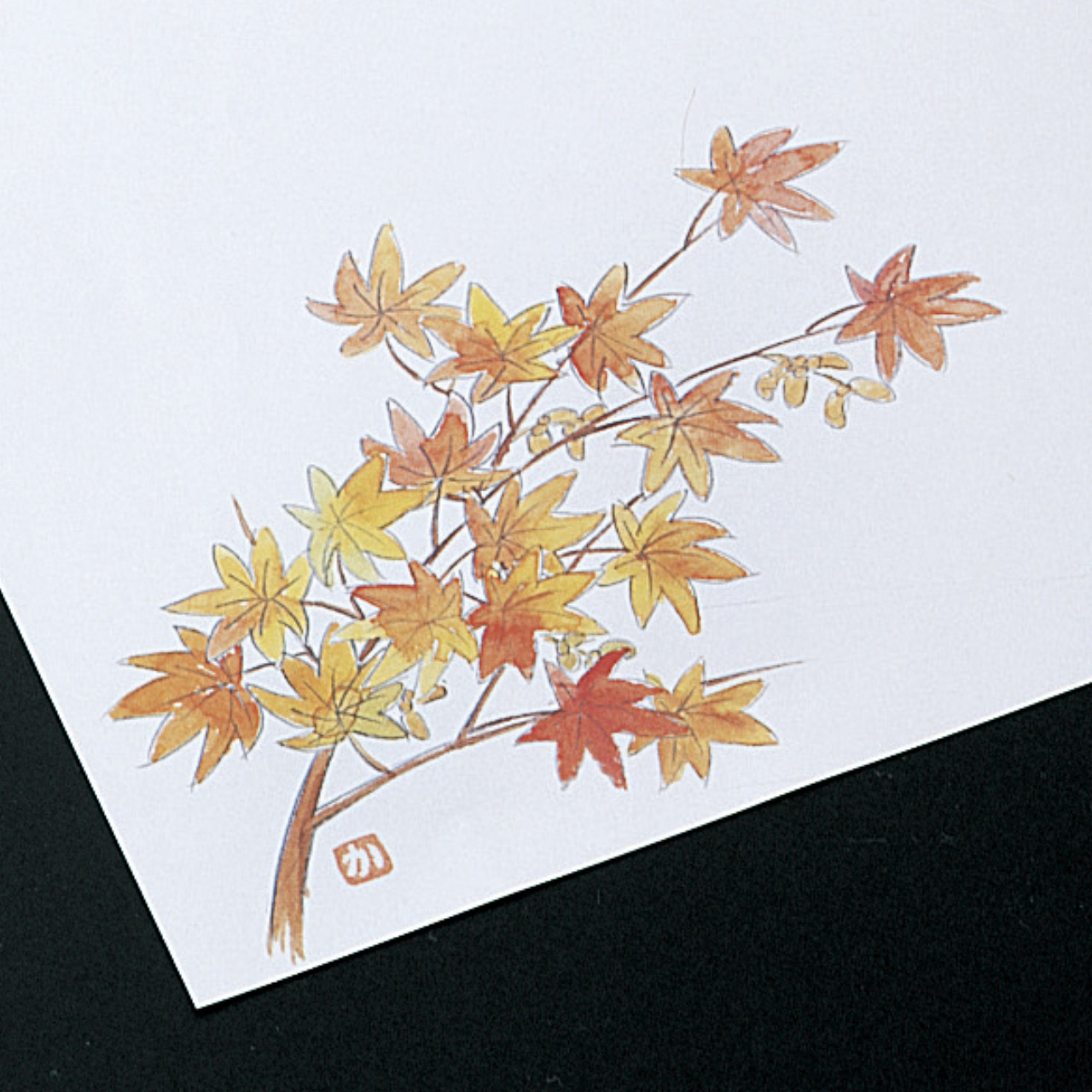 和紙敷紙（小）100枚入 ⑦紅葉（10～12月）