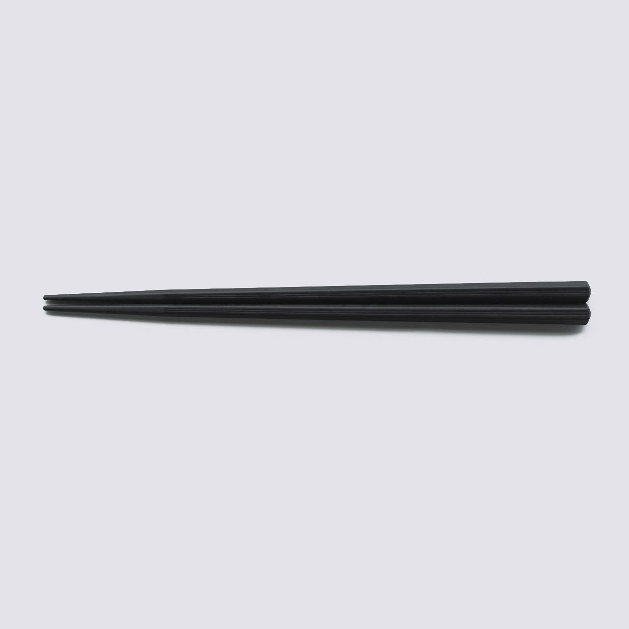 筋目六角箸 22．5cm黒OM