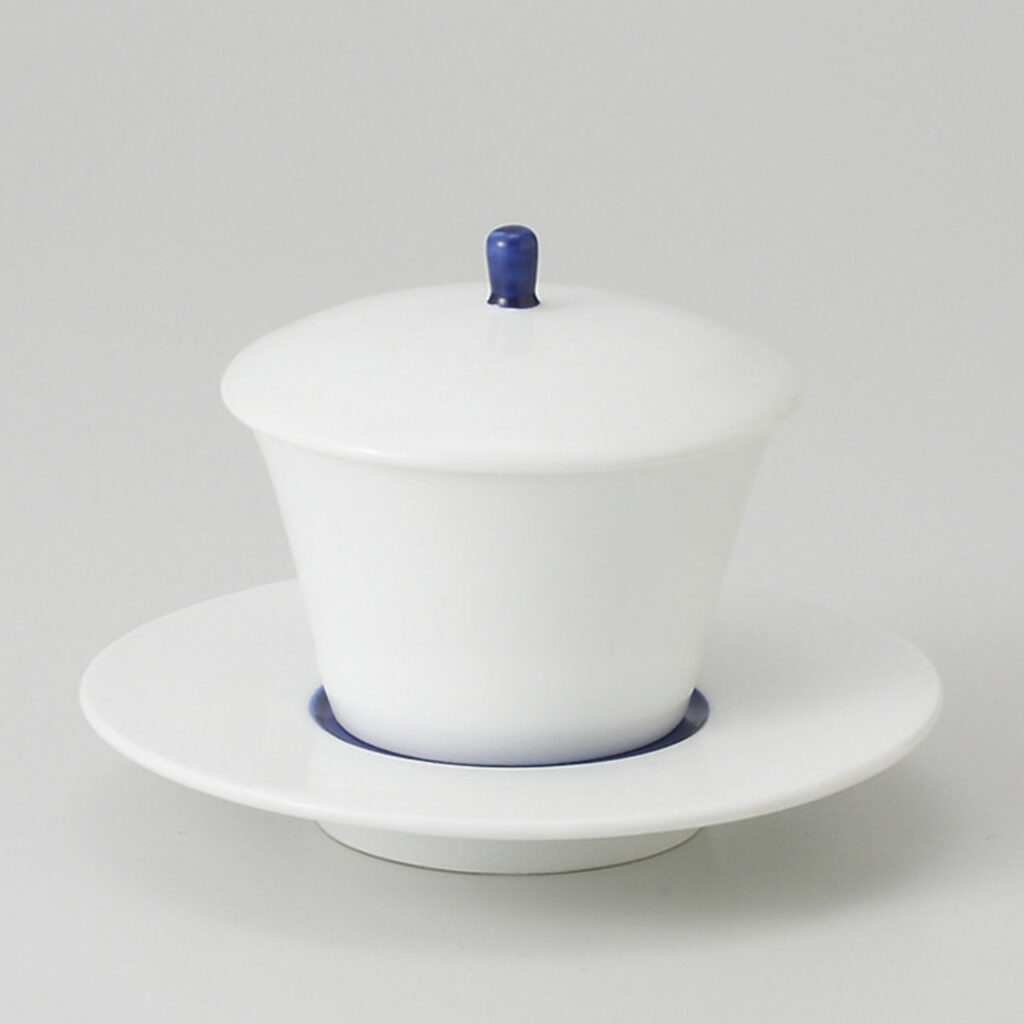 青巻 小蓋物（皿付）