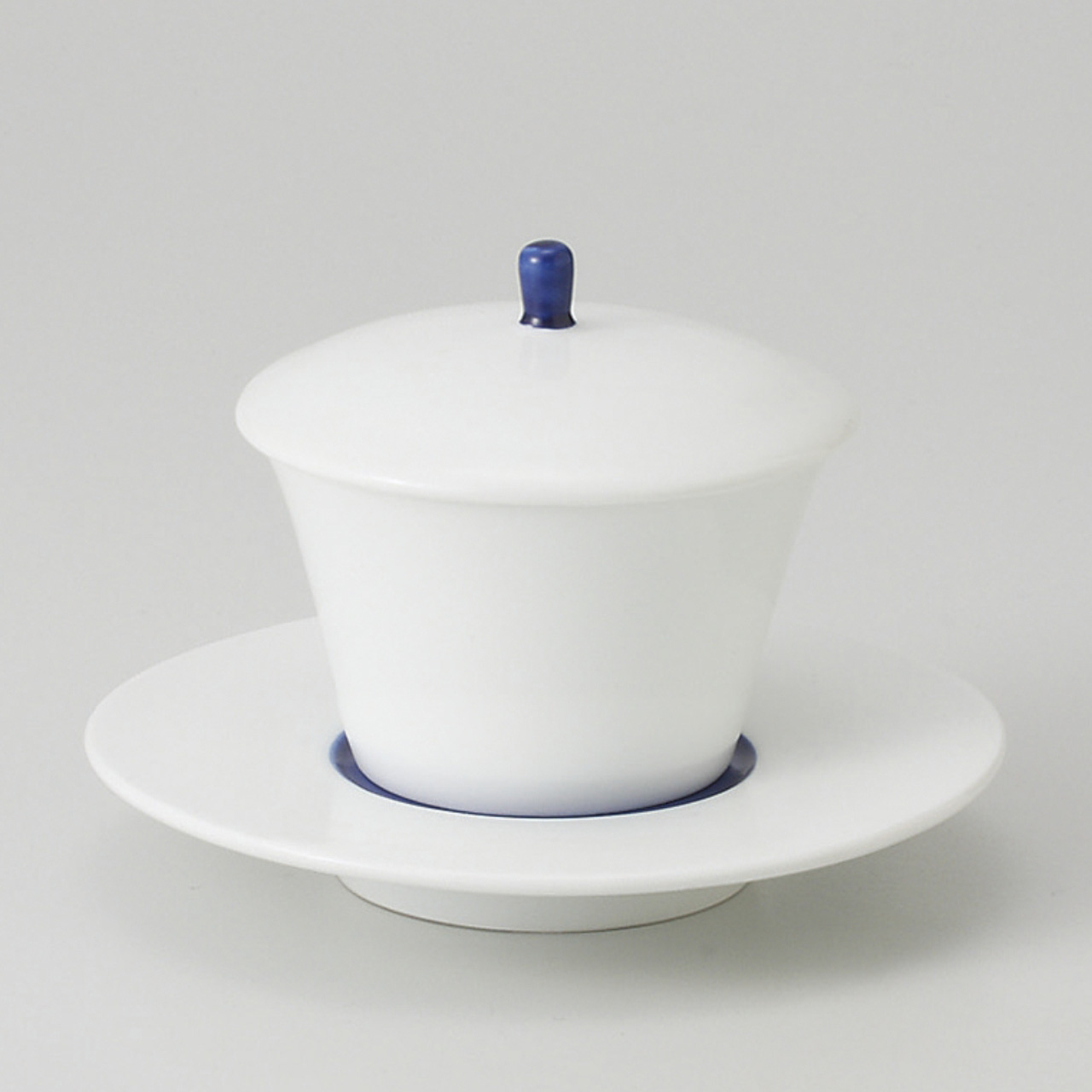青巻 小蓋物（皿付）
