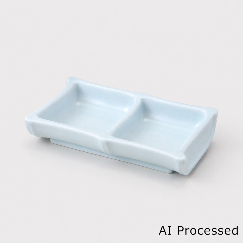 青白磁 二品皿