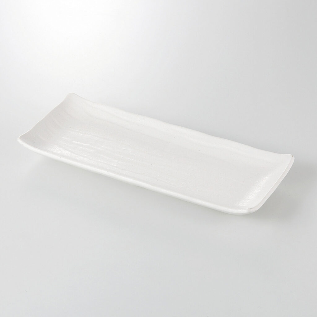 白釉 ソギ焼物皿