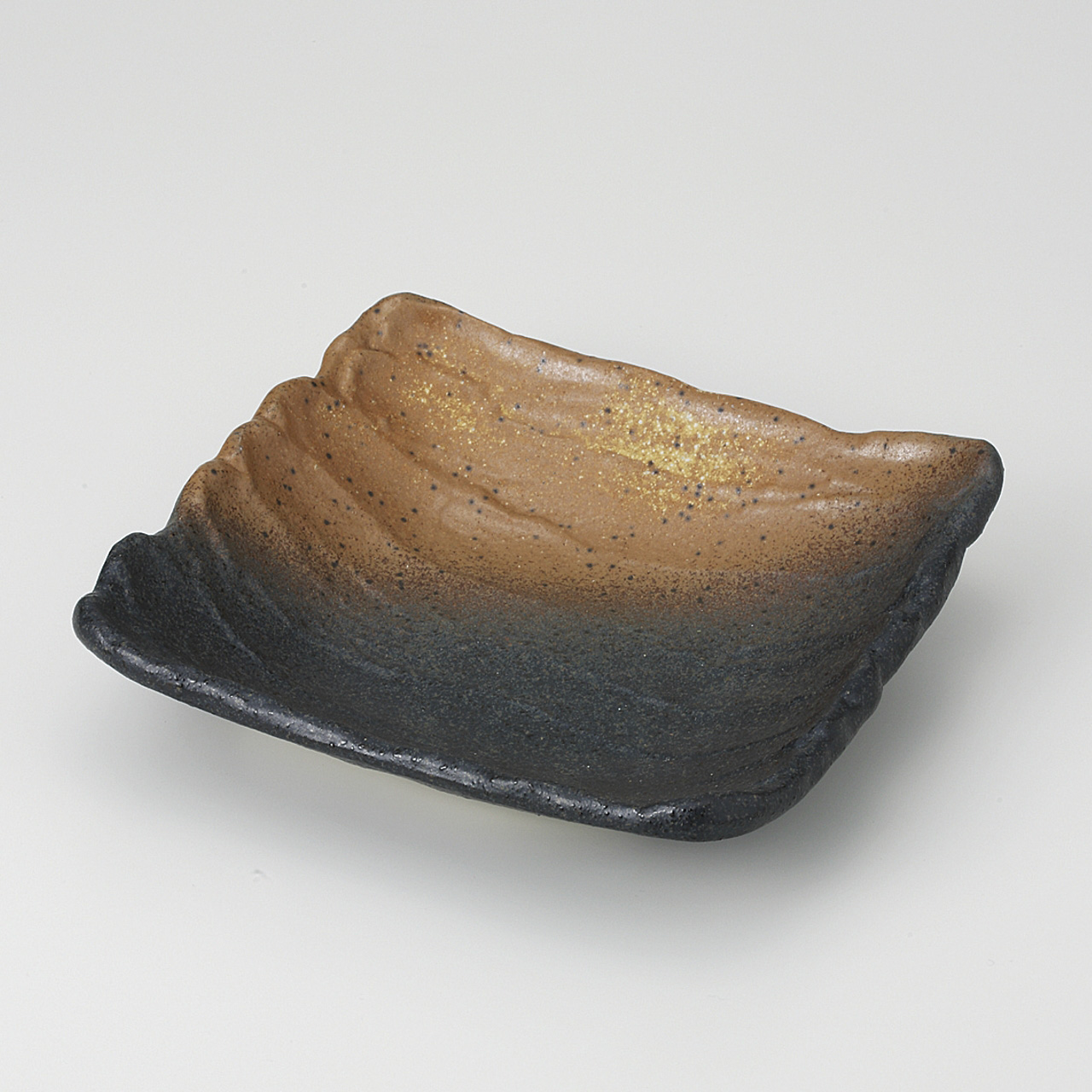 黒備前吹き 荒ソギ17cm中鉢