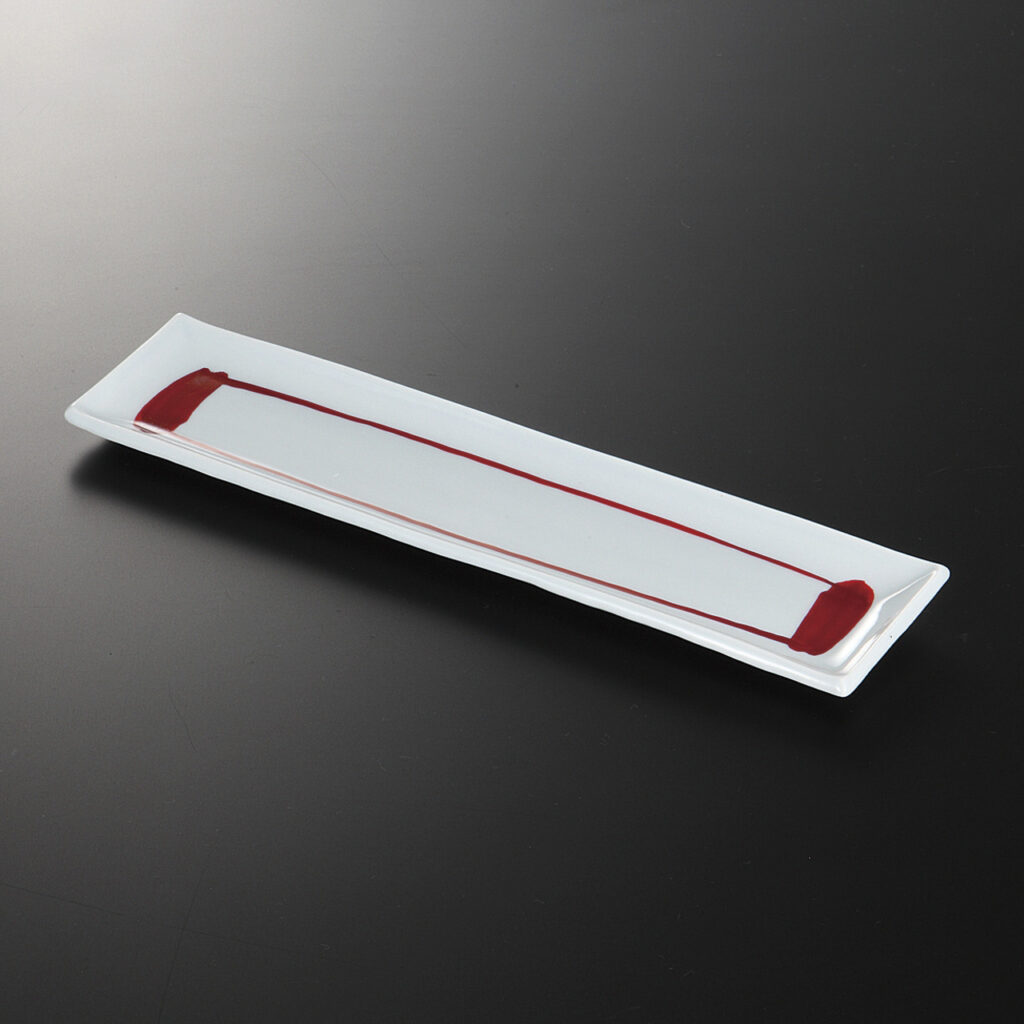 赤絵 短冊皿