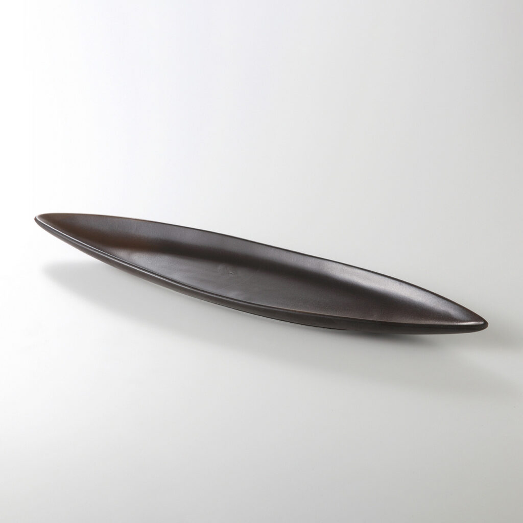 備前風 リーフテ゛ィッシュ38cm