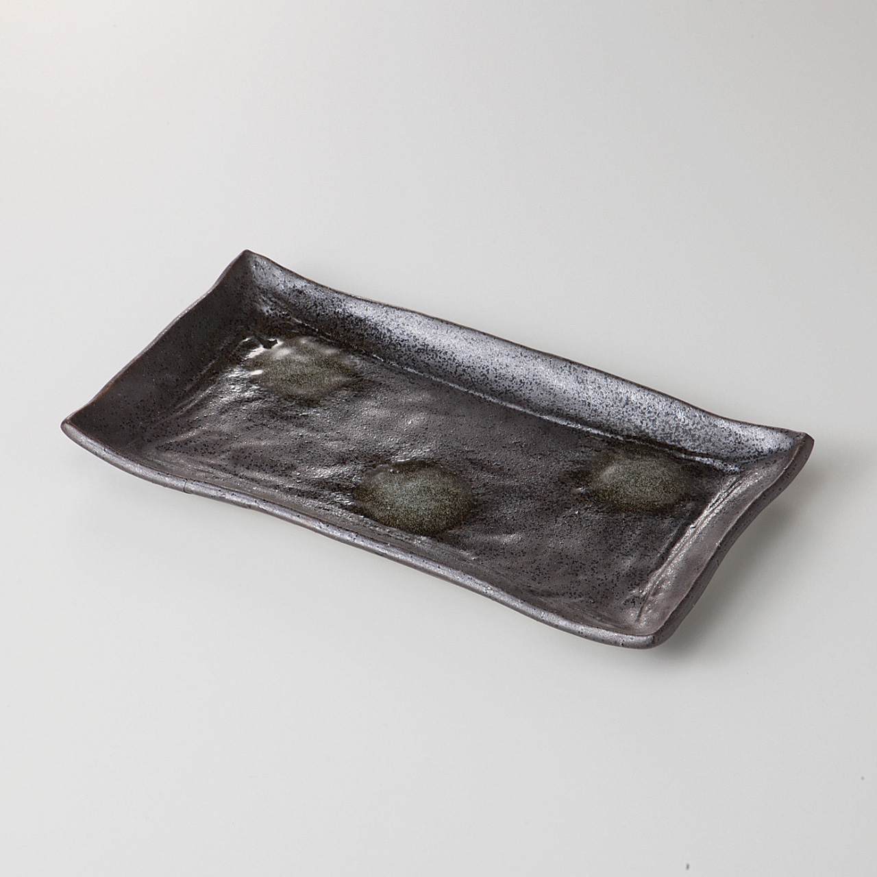 サビ白吹 新焼物皿