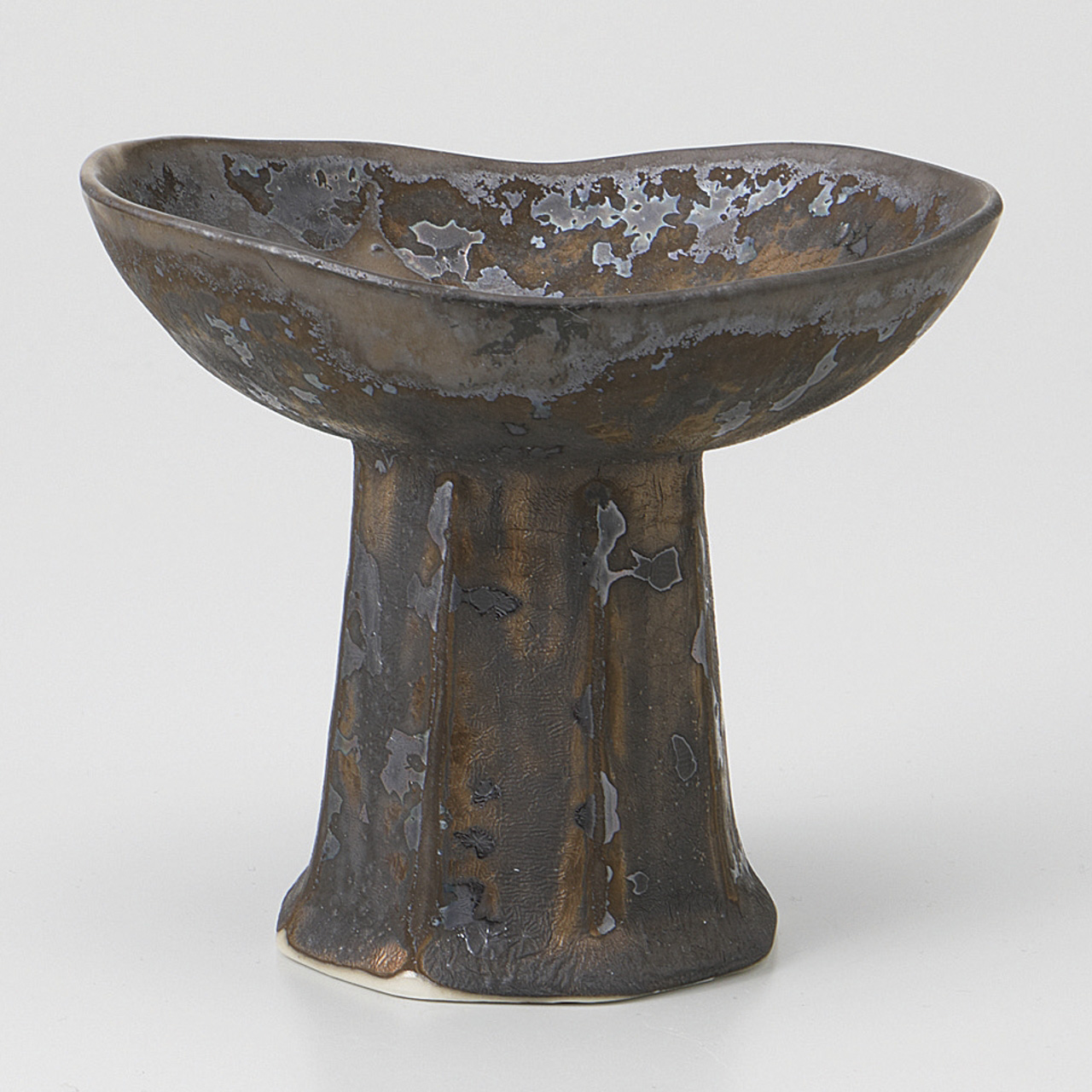 金結晶楕円 高浜小鉢