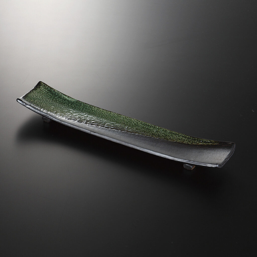 櫛目織部（手造） 細長皿